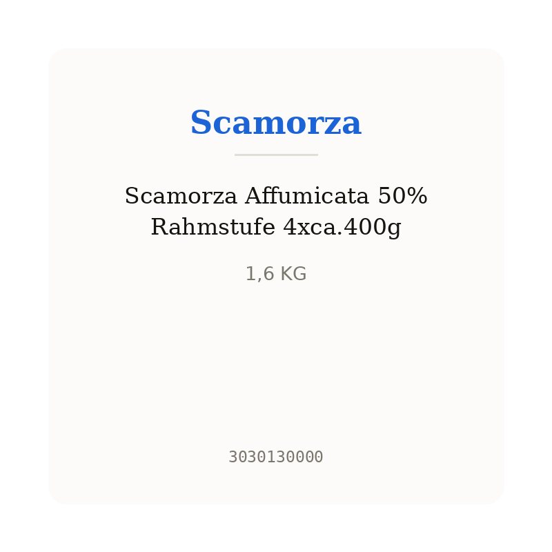 Scamorza Affumicata 50% Rahmstufe 4xca.400g