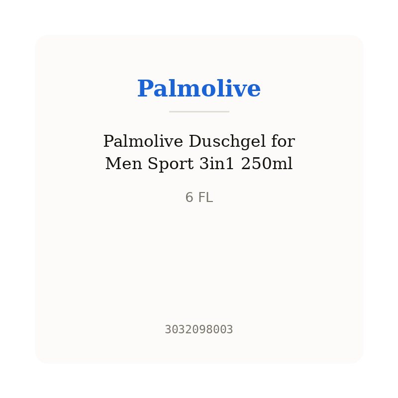 Palmolive Duschgel for Men Sport 3in1 250ml