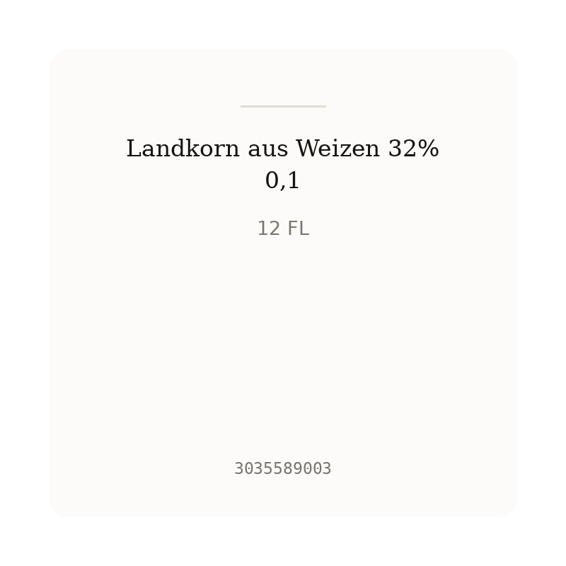 Landkorn aus Weizen 32% 0,1