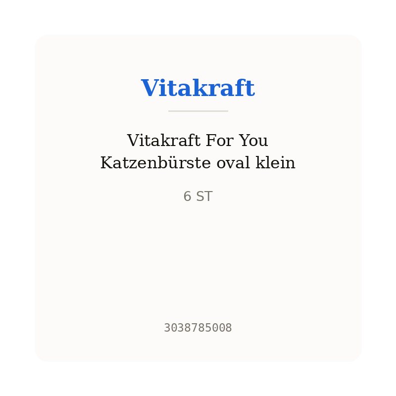 Vitakraft For You Katzenbürste oval klein