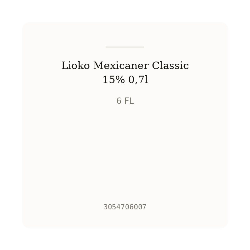 Lioko Mexicaner Classic 15% 0,7l