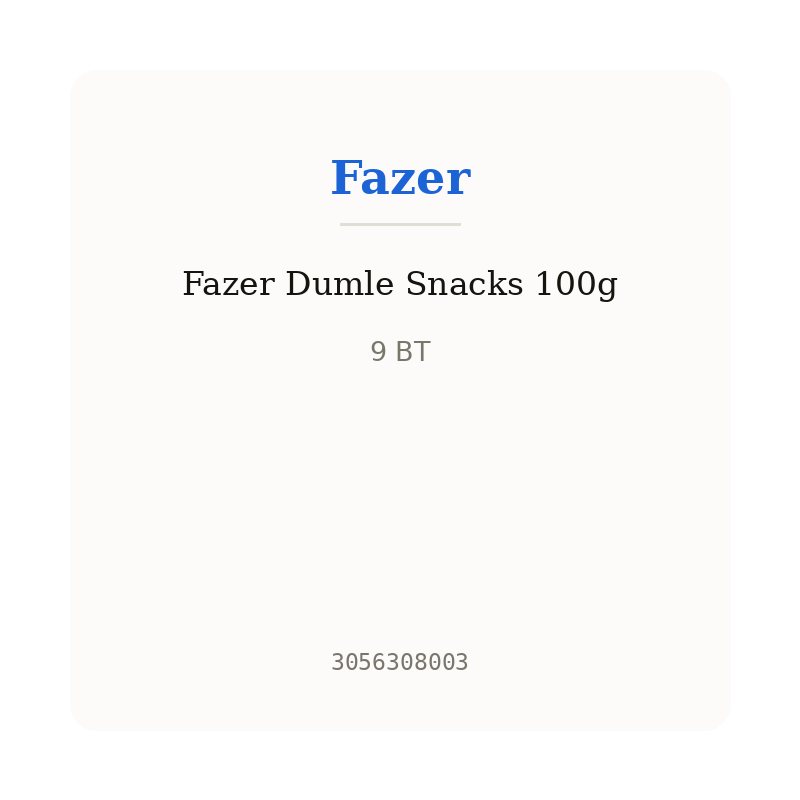 Fazer Dumle Snacks 100g