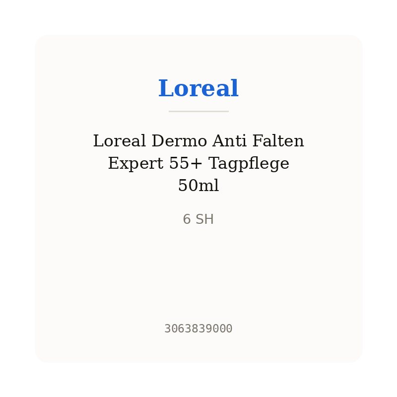 Loreal Dermo Anti Falten Expert 55+ Tagpflege 50ml