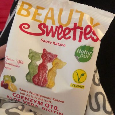 Beauty Sweeties Fruchtgummi-Katzen mit Coenzym Q10 Aloe Vera &Biotin 125g