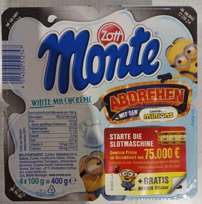 Zott Monte White 4x100g