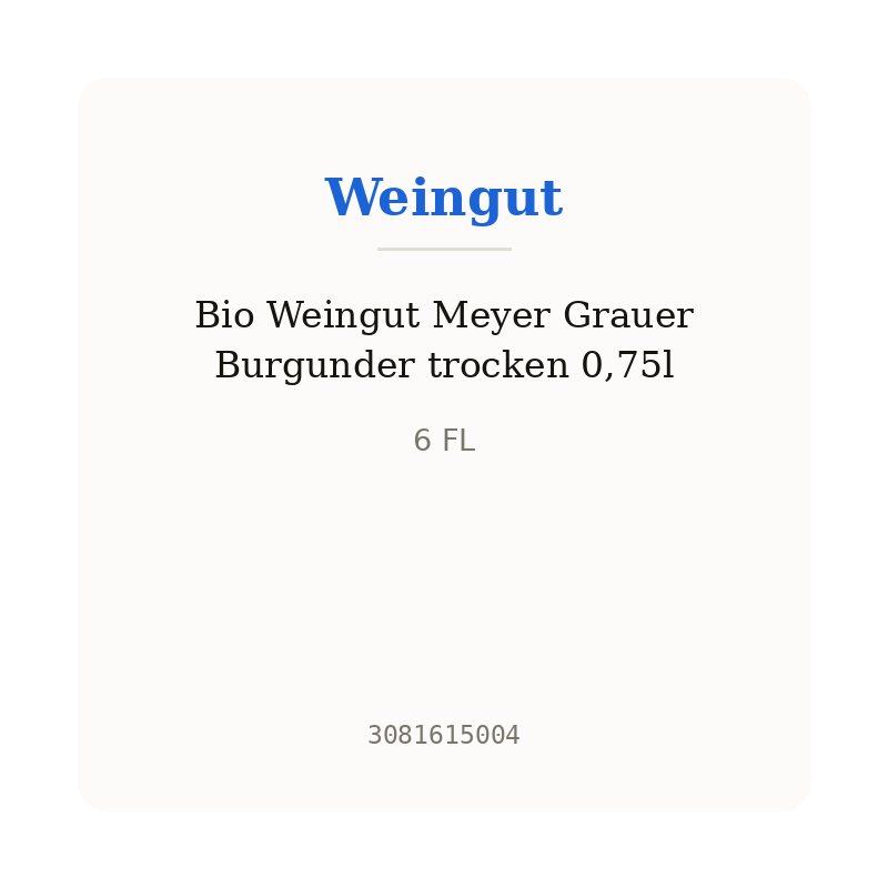 Bio Weingut Meyer Grauer Burgunder trocken 0,75l