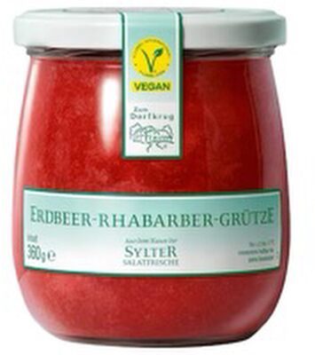Zum Dorfkrug Erdbeer-Rhabarber-Grütze 360g