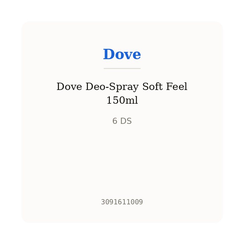 Dove Deo-Spray Soft Feel 150ml