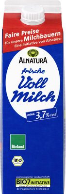 Bio Alnatura Frische Vollmilch 3,7% 1l