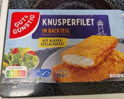 MSC GUT&GÜNSTIG Knusperfilets aus Seelachsfilet im Backteig 400g