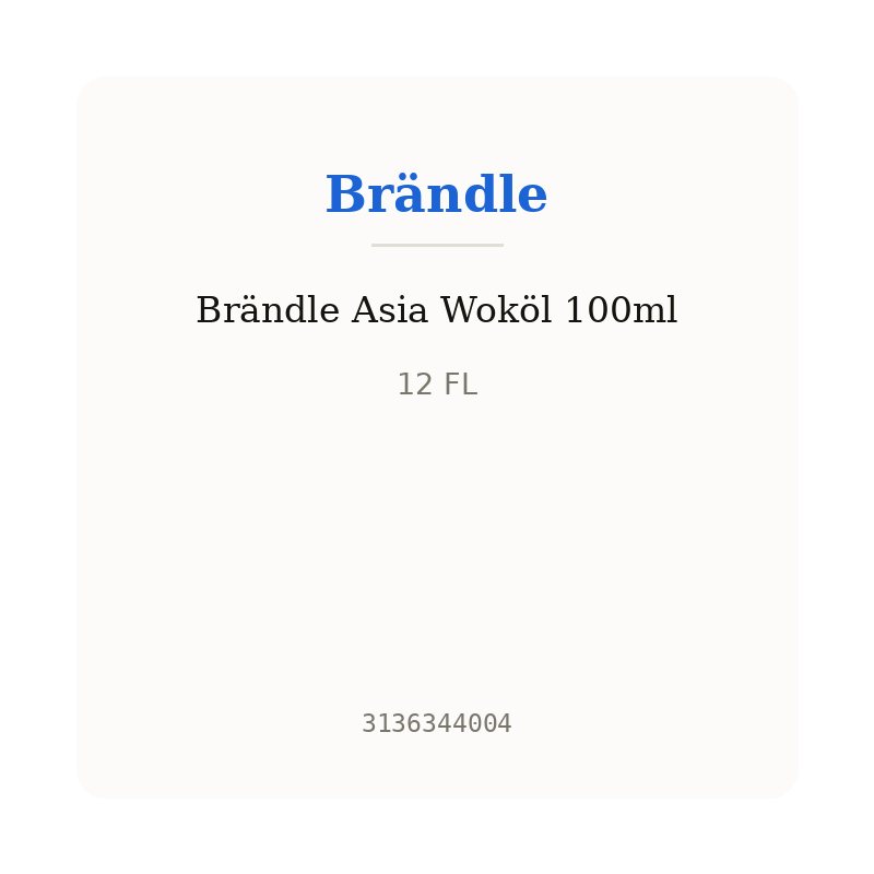 Brändle Asia Woköl 100ml