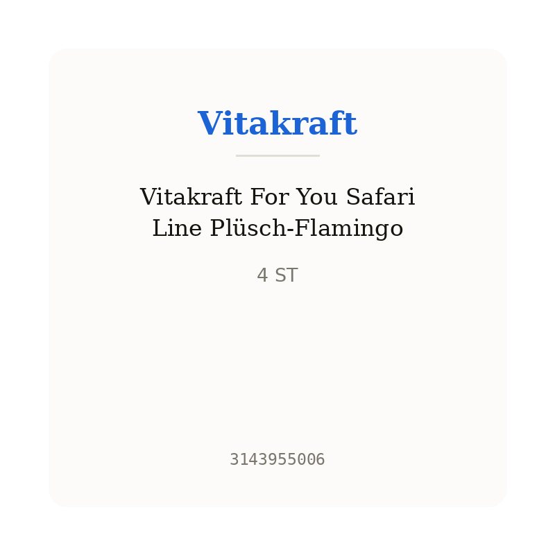 Vitakraft For You Safari Line Plüsch-Flamingo