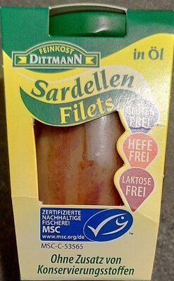 MSC Feinkost Dittmann Sardellen in Sonnenblumenöl 80g
