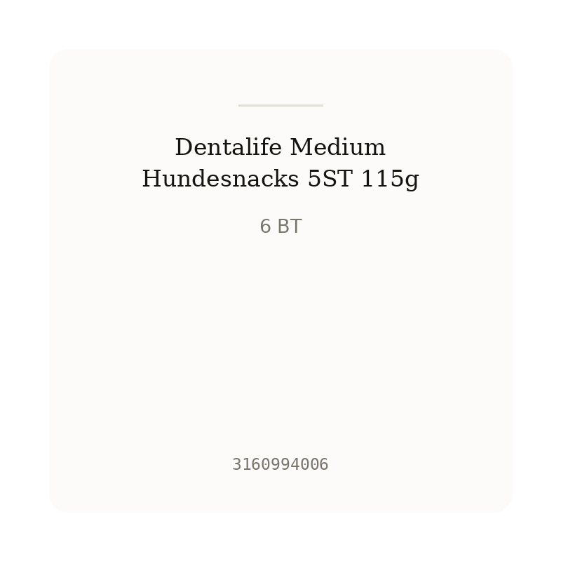 Dentalife Medium Hundesnacks 5ST 115g