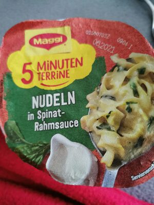 Maggi 5 Minuten Terrine Nudeln in Spinat-Rahm Sauce 50g