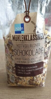 Mühlenklassiker Müsli mit viel feiner Schokolade 750g