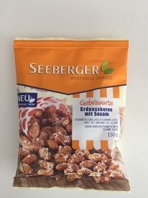 Seeberger Gebrannte Erdnusskerne mit Zuckerkruste und Sesam 150g