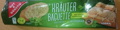 GUT&GÜNSTIG Kräuter-Baguette mit Kräuterbutterzubereitung gefüllt 175g