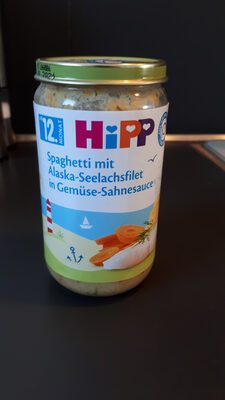 Hipp Menü Spaghetti mit Alaska-Seelachsfilet in Gemüse-Sahnesauce ab dem 12.Monat 250g