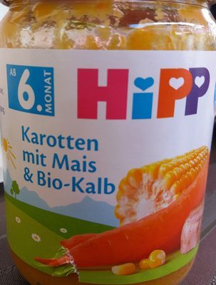 Bio Hipp Menü Karotten mit Mais und Kalb ab 6.Monat 190g