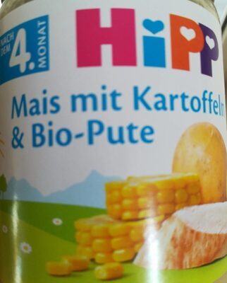 Bio Hipp Menü Mais mit Kartoffeln und Pute ab dem 5.Monat 190g