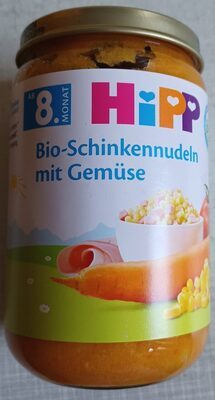 Bio Hipp Menü Schinkennudeln mit Gemüse ab dem 8.Monat 220g