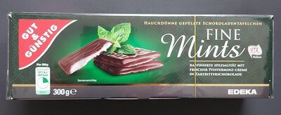 GUT&GÜNSTIG Pfefferminztäfelchen mit Schokoladenumhüllung 300g