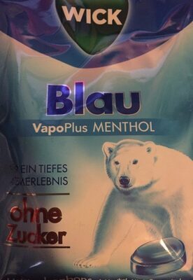 Wick Blau Menthol ohne Zucker 72g