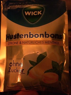 Wick Zitrone&natürliches Menthol ohne Zucker 72g