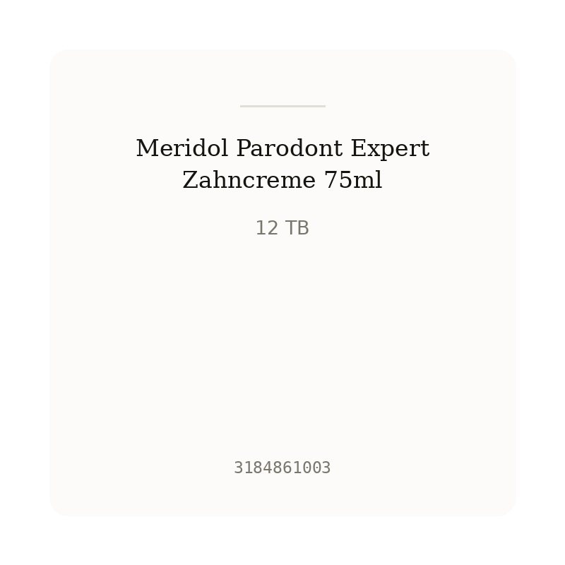 Meridol Parodont Expert Zahncreme 75ml