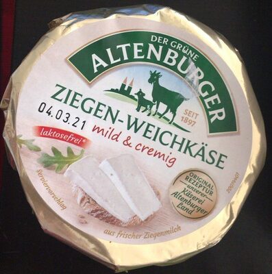 Der Grüne Altenburger Ziegen-Weichkäse 45% Vollfettstufe 150g