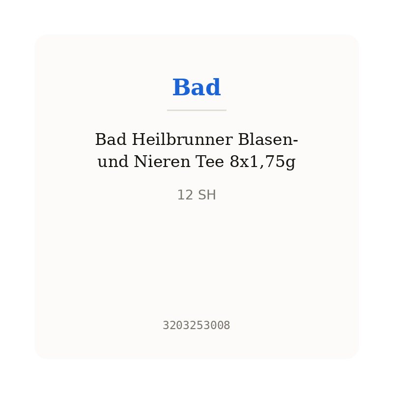 Bad Heilbrunner Blasen- und Nieren Tee 8x1,75g