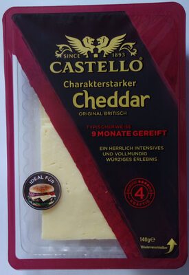 Castello Cheddar Scheiben Extra lange gereift 48% Vollfettstufe 140g