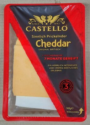 Castello Cheddar in Scheiben Original 48% Vollfettstufe 140g