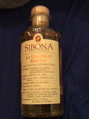 Sibona Grappa di Barolo 40% 0,5l