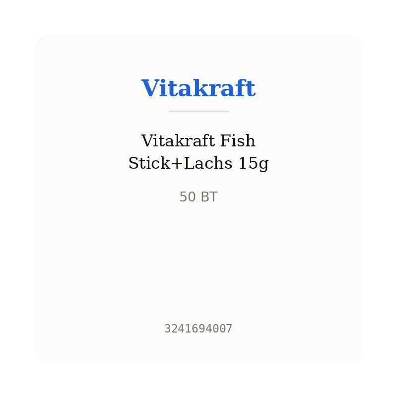 Vitakraft Fish Stick+Lachs 15g