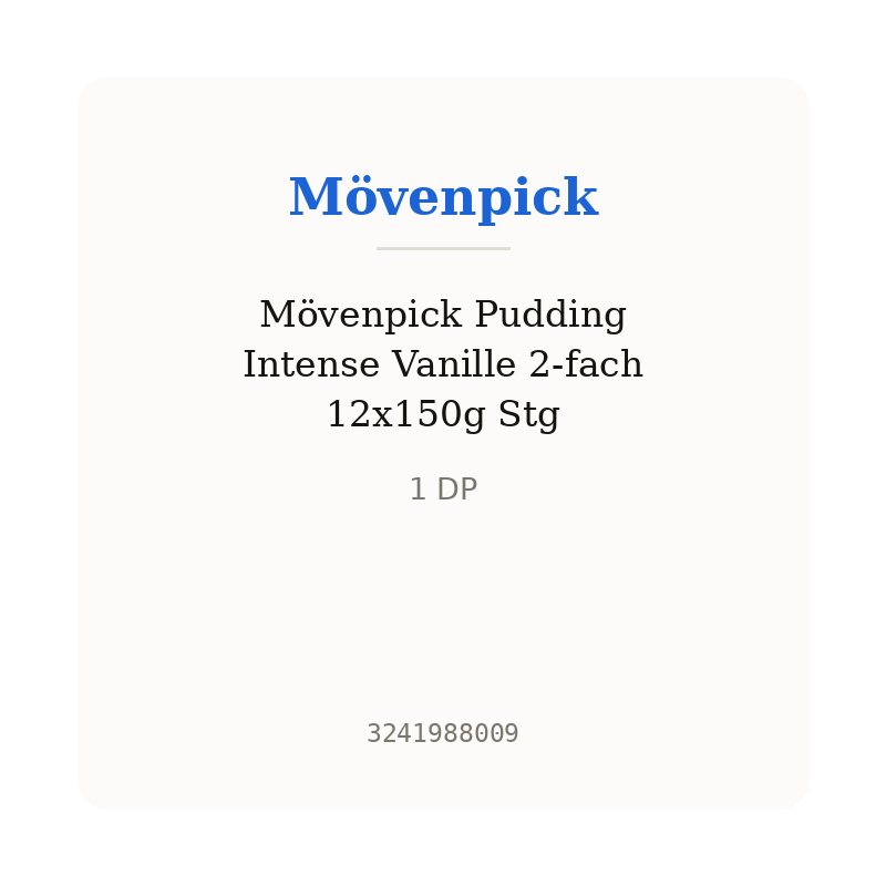 Mövenpick Pudding Intense Vanille 2-fach 12x150g Stg