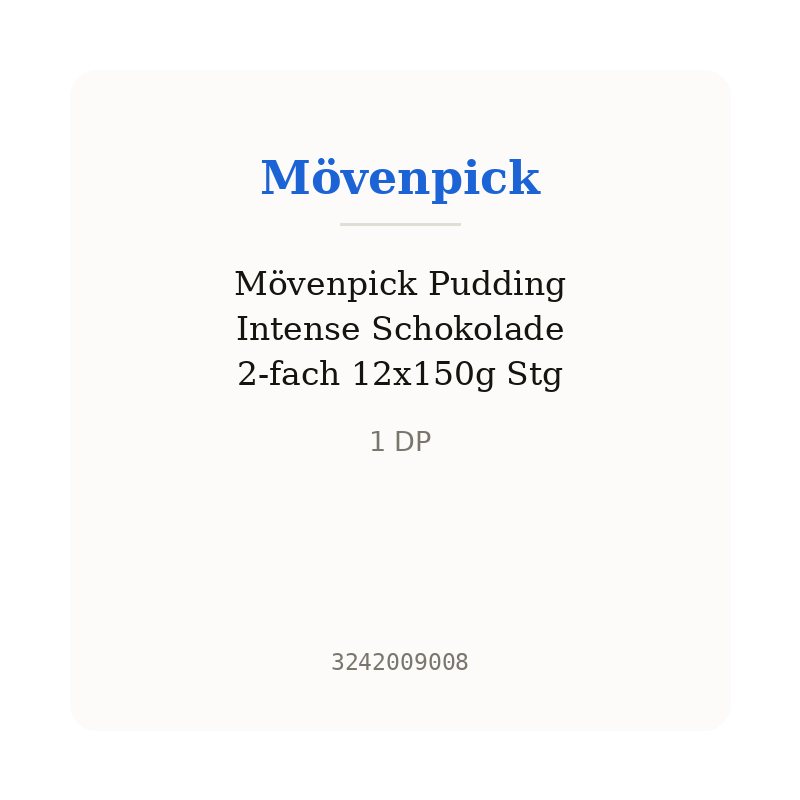 Mövenpick Pudding Intense Schokolade 2-fach 12x150g Stg