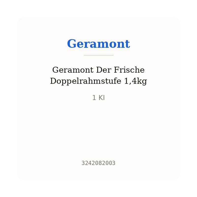 Geramont Der Frische Doppelrahmstufe 1,4kg