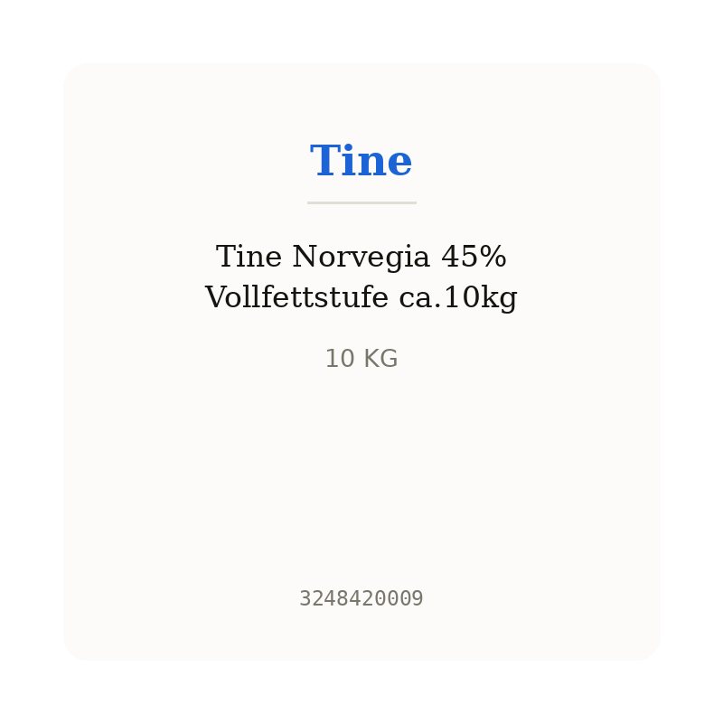 Tine Norvegia 45% Vollfettstufe ca.10kg