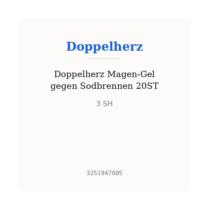 Doppelherz Magen-Gel gegen Sodbrennen 20ST
