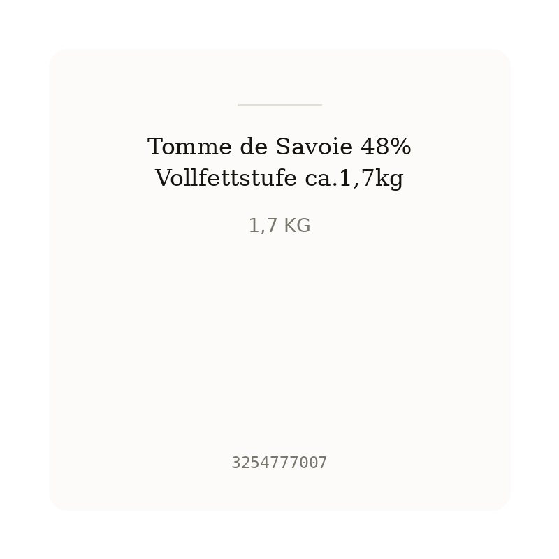 Tomme de Savoie 48% Vollfettstufe ca.1,7kg