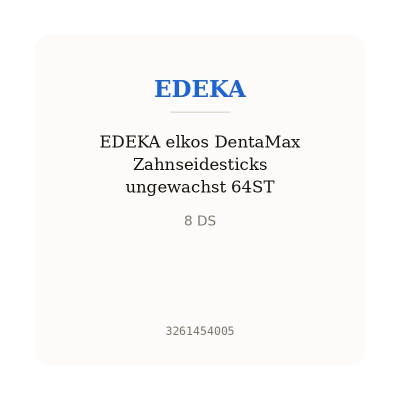 EDEKA elkos DentaMax Zahnseidesticks ungewachst 64ST