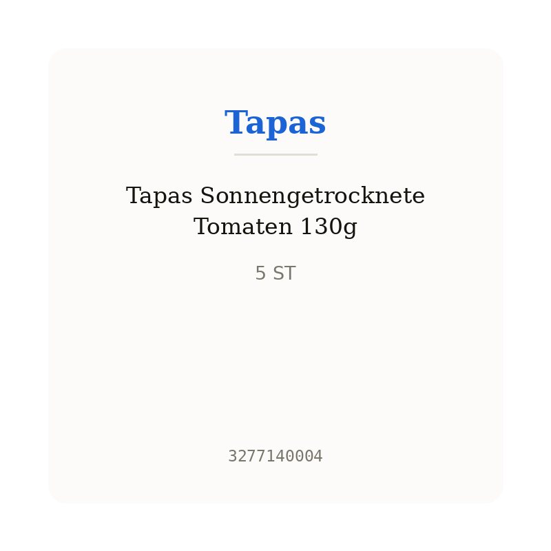 Tapas Sonnengetrocknete Tomaten 130g