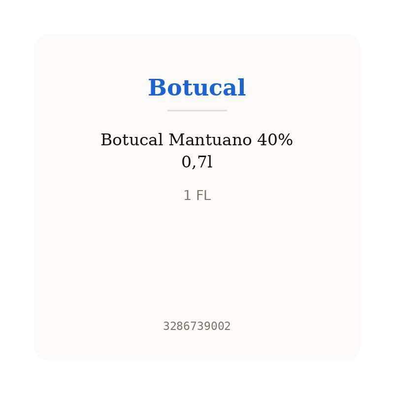 Botucal Mantuano 40% 0,7l