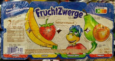 Fruchtzwerge Erdbeere/Banane/Pfirsich-Birne 8x50g