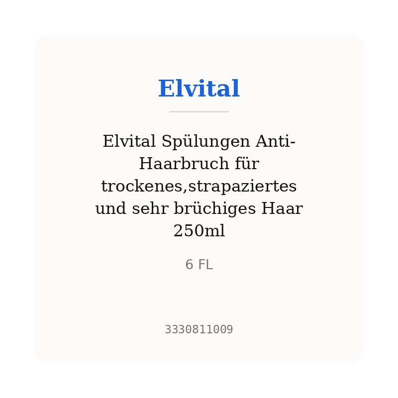 Elvital Spülungen Anti-Haarbruch für trockenes,strapaziertes und sehr brüchiges Haar 250ml