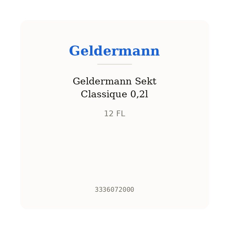 Geldermann Sekt Classique 0,2l
