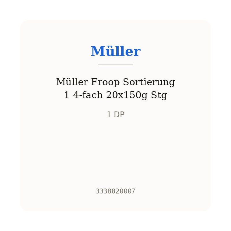 Müller Froop Sortierung 1 4-fach 20x150g Stg