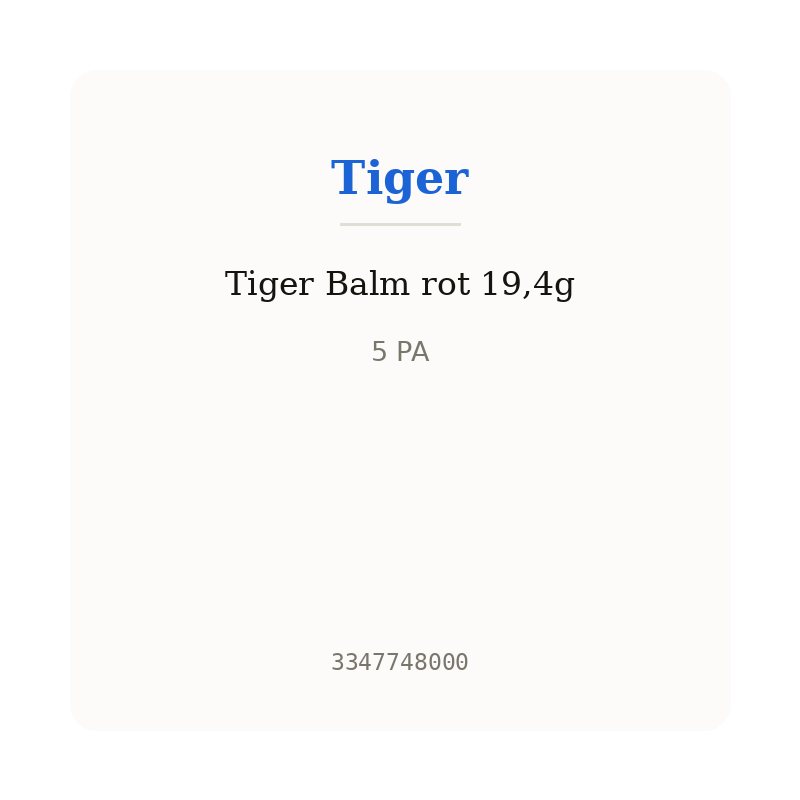 Tiger Balm rot 19,4g
